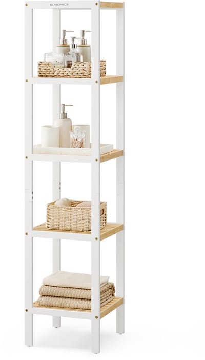 SONGMICS - Stellingkast - Smal Staand Rek - Multifunctioneel Opbergrek voor Badkamer