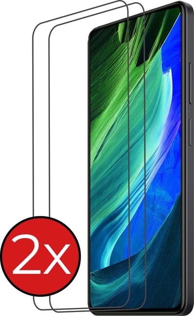 Screenprotector - 2 Stuks - Geschikt voor Xiaomi Redmi Note 12 Pro+ - Extra Sterk - Beschermglas - Gehard Glas - Tempered Glass - Screen Protector