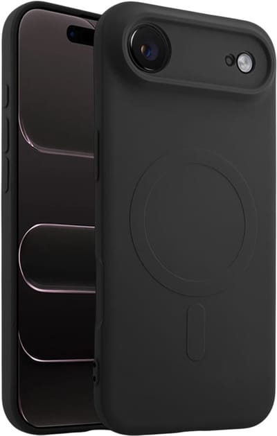 Casify Siliconen Hoesje geschikt voor MagSafe iPhone Air Hoesje - Zwart