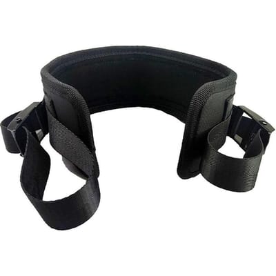 Ceinture d'exercice avec haltères pour Hip Thrust Glute Bridge Entraînement de la taille Fitness Musculation noir