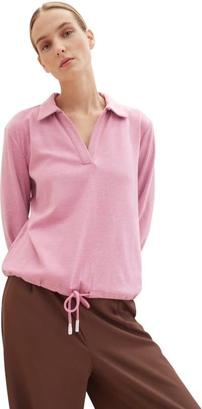 Tom Tailor - Sweater - Maat XXL - Vrouwen - Roze - polyester
