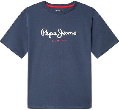 Pepe Jeans New Art T-shirt Met Korte Mouwen Blauw 10 Years Jongen