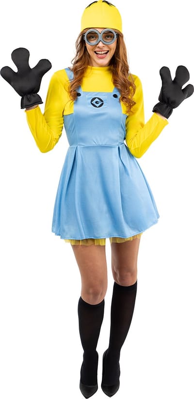 FUNIDELIA Minions Dave Kostuum voor vrouwen - Maat: XS - Geel