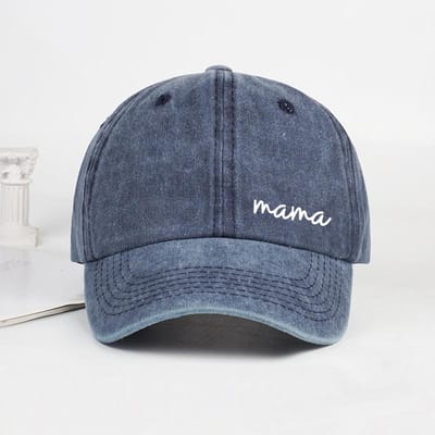 Schattige  Mama  Script Baseballpet Voor Dames Heren Gewassen Katoen Verstelbare Papa Hoed Moederdag Cadeau Casual Zonneklep