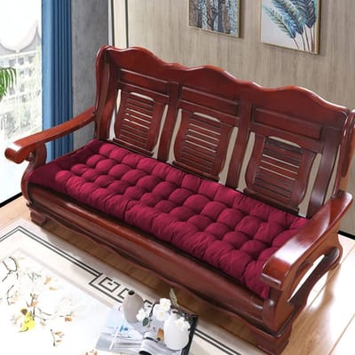 Bankkussen Buiten - Zitkussen Terras - Comfortabel Zitten - Dikke Vulling - 160 x 55 cm - Rood
