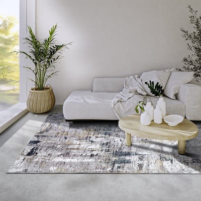 Flycarpets Elle Decoration - Imagination - Laagpolig Vloerkleed - Malard - Saphire Goud - 160x230 cm