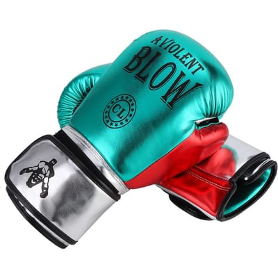 1 Paar Unisex PU Bokshandschoenen Sanda Stoten Sparren Bokszak Training WantenGroen groen