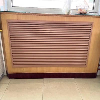 Ventilatieafdekking - Rooster Afdekking - Luchtstroom Verbeteren - 45 Graden Schuine - 30 x 356 cm - Aluminium
