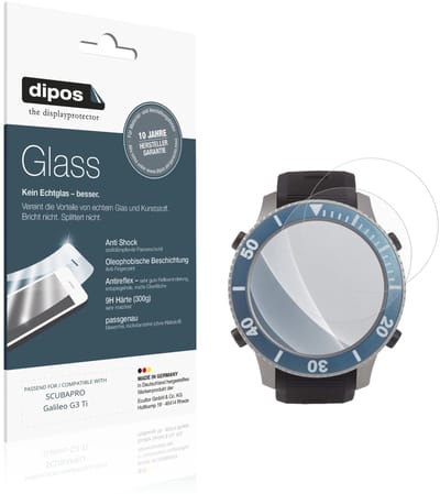 dipos – 2x Matte Pantserfolie geschikt voor SCUBAPRO Galileo G3 Ti | 9H Screenprotector