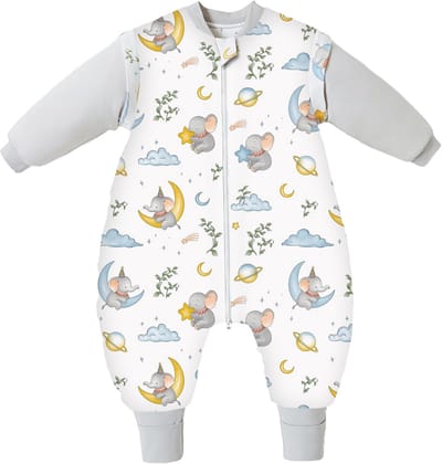 Baby Slaapzak met Voeten - Warm & Ademend - Afneembare Mouwen - Voor Jongens en Meisjes