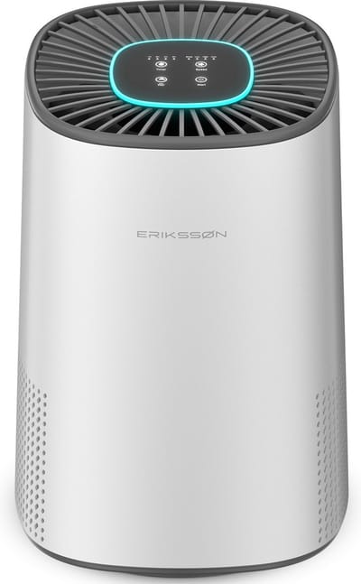 Erikssøn Luchtreiniger Pro Series Elite - HEPA-14 Filter - Wit - 240 m3/u - Vermindert Stof En Pollen - Met Hepa Filter - Met Ionisator - Air Purifier - Clean Air