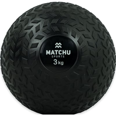 Matchu Sports - Slam ball - 3 kg - Stevig rubber - Zwart