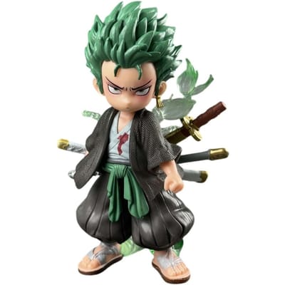 Zoro One Piece Figuren Roronoa Zoro Actiefiguren PVC Anime Figuur Model Collectie Ornament Speelgoed Verjaardag Mooie Cadeaus black