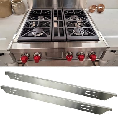 Famanu – Aanrecht Oven Gap Filler Voor Keuken Tussen Fornuis Rand En Counter Top Roestvrij Staal Gap Cover (23")