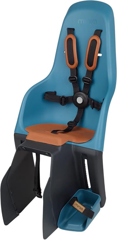 Kinderzitje Fiets - Fietsstoeltje Achter - Veilig Vervoer - Montage op Bagagedrager - Tot 22kg - Blauw