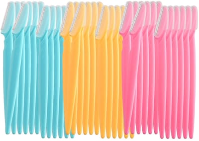 Dailygoods- Wenkbrauwscheermes 39 Stuks - Multifunctionele Scheerapparaten - Gezicht Haarverwijderaars - Roestvrij Stalen Dekking - Precisie Controle - Gezichtsscheermes