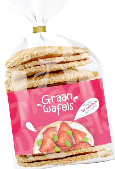 Graanwafel | 8 Zakjes | Crackers | Gezond | Veelzijdig | Ontbijt | Dieet | Lekkere snack | laag in calorieën | 24 kcal per stuk | Licht & knapperig tussendoortje | Gezonde koeken | Dieet wafels | volkoren crackers | Kantoorsnack