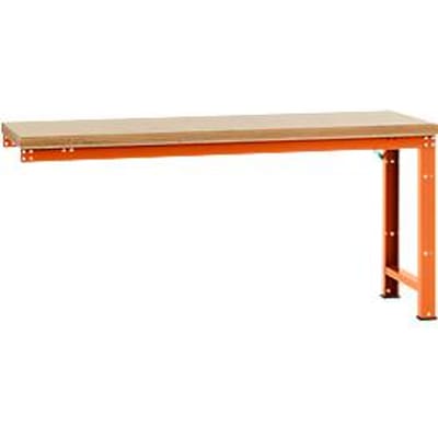 Manuflex aanbouw-werkbank Profi standaard, tafelblad multiplex, 2000 x 700 mm, roodoranje