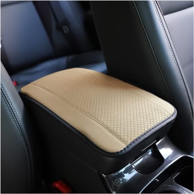 Dailygoods- Autostoelbekleding Hoogwaardig PU-leer - Armsteun - Comfortabel - Waterdicht - Antislip - Eenvoudig te installeren - 29 x 19 cm