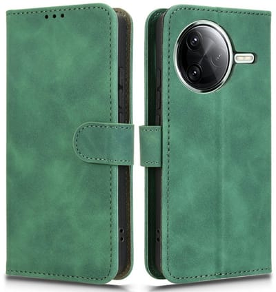 Coverup Hoesje - Geschikt voor Xiaomi Poco F7 Pro / F7 Ultra Hoesje - Coverup Book Case - Groen