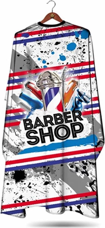 Kappersmantel - Classic Barbershop - Kapmantel - Kapsalon - Kraag met haaksluiting