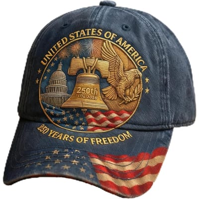 250ste Verjaardag USA Baseballpet Adelaar 250 Jaar Amerikaanse Verjaardagscap Patriotische Marine Veteranenpet brown