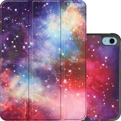 Hoes - Geschikt voor Apple iPad A16/A18 (2022/2025/2026) - 10.9 & 11 inch (10e, 11e & 12e generatie) - Dun & Stevig - Trifold Bookcase - Hard Cover - Hardcover Book Case - Tablet Hoesje - Galaxy