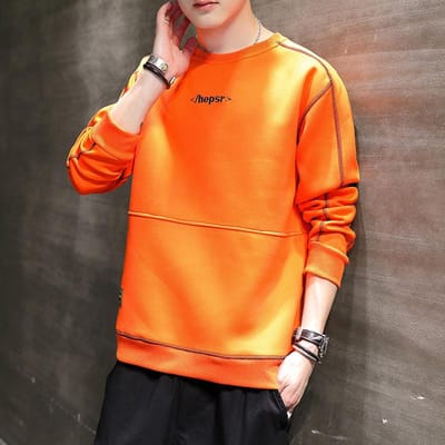 Nouveau sweat-shirt à manches longues pour hommes, t-shirt de printemps de style coréen, pull décontracté, chemise à bascule, tendance de la mode masculine 5XL