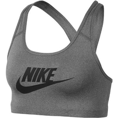 Nike Logo Print Sneldrogend Sport Tanktop Dames Tops Grijs 899371-091 XS gray
