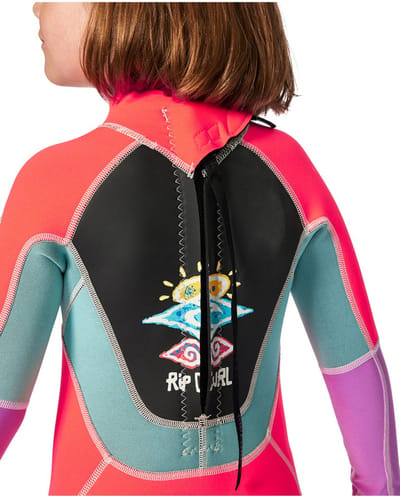Rip Curl Omega Bz Easy On/Off Kids Wetsuit roze