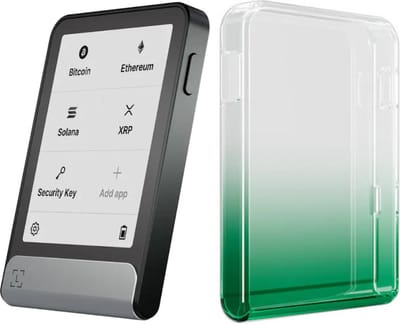 Ledger Flex + Beschermhoes Groen - Hardware Wallet - Wallet voor Bitcoin, Ethereum en vele andere crypto