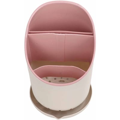 Keukengereihouder Eetstokjes Opbergmand Lepel Afdruiprek Organizer voor Keuken Thuis Groen roze