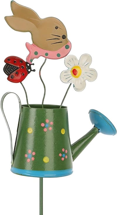 Decoratieve Haringen - Tuindecoratie - Bloembedden Verfraaien - Konijn Gieter Design - 33x8 cm - Meerkleurig