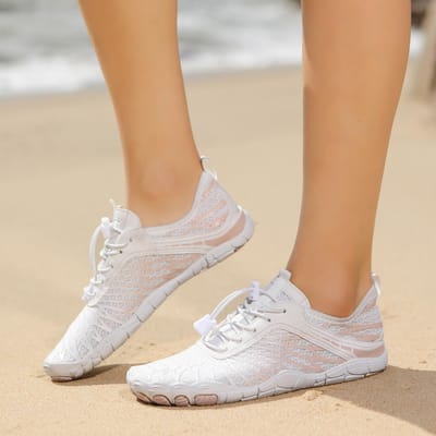 FiveFingers Strandschoenen Outdoor Koppel Upstream Schoenen Duiken Waadschoenen Fitness Zwemmen Fietsen Bergbeklimmen 38 wit