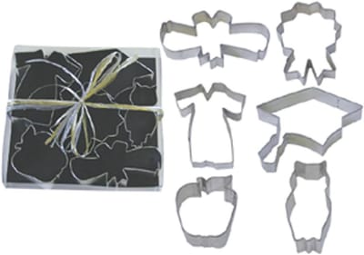 Koekjes Snijset - Bakvormen Set - Taart Decoratie - 6-delige Set - 22.9 x 17.8 x 5.1 cm - null