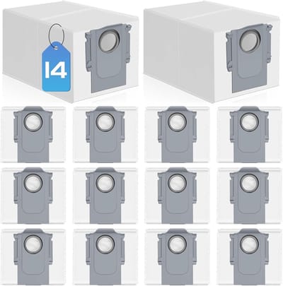 14 Stuks Stofzuigerzakken geschikt voor Roborock Q Revo/Qrevo S/Qrevo Pro/Qrevo Master/Qrevo Plus/Qrevo Curv/S8 MaxV Ultra/Saros 10R/P10S/V20/G20S Stofzuiger - Stofzuigerzak - Stofzuigerzakken - Grote Capaciteit Wegwerpzakken Vervanging
