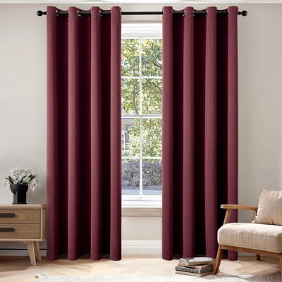Dailygoods- Verduisteringsgordijnen 80% verduistering - Set van 2 - Decoratieve isolerende gordijnen - Zachte stof - Drievoudige weeftechnologie - Elegante plooivorming