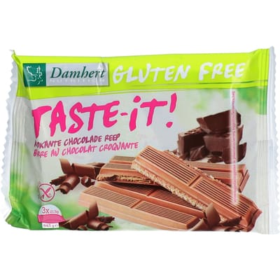 Damhert Gluten Free Taste-it! Krokante Chocoladereep 30 Reep