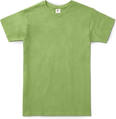 B&C Exact 150 Heren T-Shirt - Pistache Groen - Small - Korte Mouwen