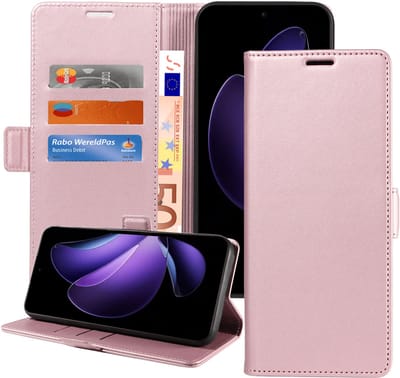 ChiGuard Book Case Hoesje geschikt voor OPPO Reno 13 - Hoesje - Magnetische Sluiting - Portemonnee Rose