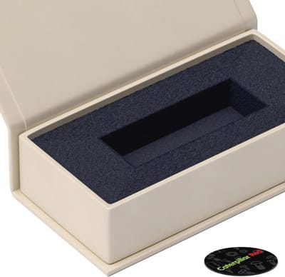 Magnetische USB Presentatie Geschenkdozen - 4 Stuks in Crèmekleur - Perfect voor Bruiloften en Cadeaus