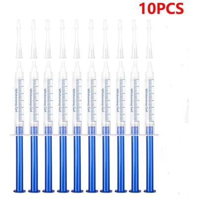 10/20 Stuks Tanden Bleken Gel Kit Mondhygiëne Verzorging Tanden Bleken Tool Gefilterd Licht Tanden Bleken Tool Verwijder Tandplak Vlekken 10pcs white
