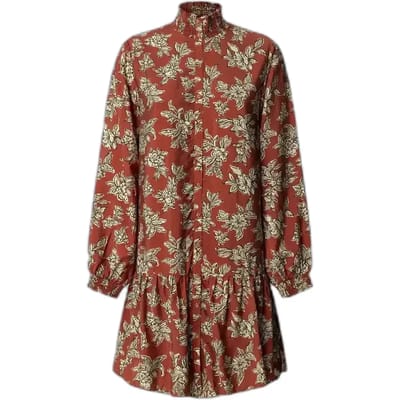 Pepe Jeans Paloma Lang Mouw Jurk Oranje M Vrouw