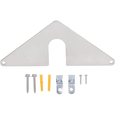 Slangkraan Montageplaat RVS Aluminium Kraan Veilige Montageplaat voor Huis Tuin white