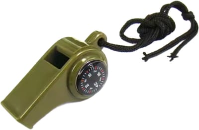 3 In 1 Noodoverlevingsfluitje - Survival Fluit - met Kompas & temperatuurmeter - Multitool - Fluitje - Kompas - Temperatuurmeter - Noodfluit - LOUZIR