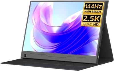 Draagbaar Scherm - Externe Monitor - Werk Uitbreiding - Full HD IPS - 156 Inch - Zwart