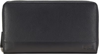 bugatti Portemonnee Atlanta Long Zip Wallet Black Zwart