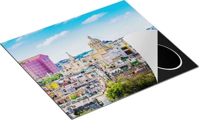 Chefcare Inductie Beschermer Havana Stad in Cuba - 60x50 cm - Afdekplaat Inductie - Kookplaat Beschermer - Inductie Mat