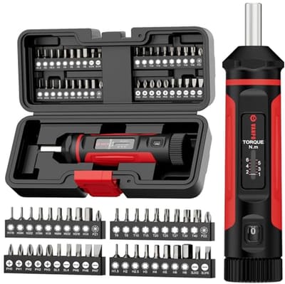 Momentschroevendraaier Set - Precisie Sleutel - Fiets Reparatie - Instelbare Nm - 41 Delig - Grijs