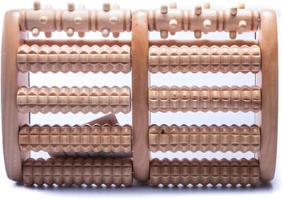 Houten voetmassage roller - Reflexzone massage voor pijnverlichting en ontspanning